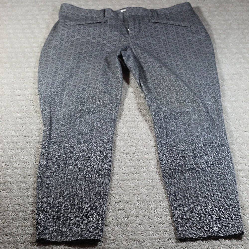 Gap Size 4R Hexagonal Dot Pattern Skinny Ankle Pants